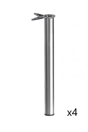 Produit De Marque Lot de 4 Pieds de Table Inox CAMAR 705mm Ø60mm - 61570IX04RN - NEUF