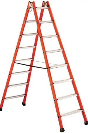 Échelle Double Isolante contre Risques Électrique TUBESCA-COMABI 2x8 Échelons H284cm - 04255008 - NEUVE Déclassée Expédié Aujourd'hui