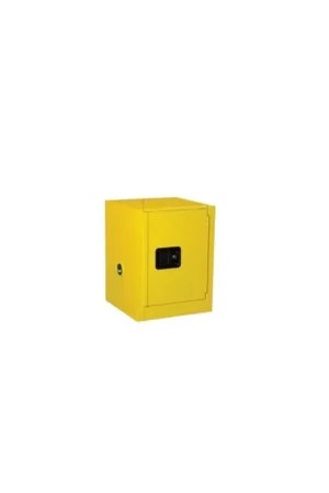 Promotion Saisonnière Armoire de Sécurité Produits Inflammables Chimiques JUSTRITE Acier 1 Porte 55,9x43,2x43,2cm Jaune - JCB8904201 - NEUVE Déclassée