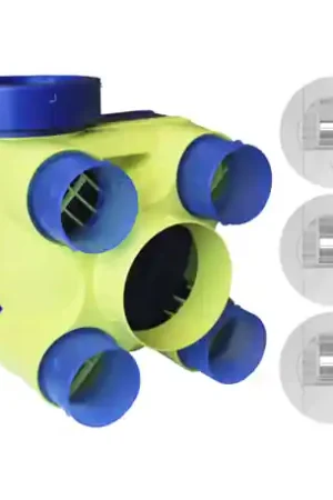 VMC hygroréglable Unelvent S&P Hydra 2 ST 18,3 W-Th-C groupe+bouches - Réf : 604011 Vente Flash