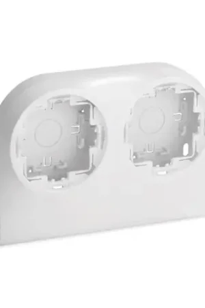 Boîtier double pour appareillage Optima TM 22x12,5 & 32x12,5 mm blanc Prix Promo