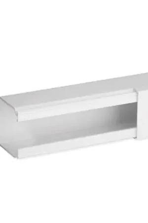 Achat Immédiat Lot de 2 m de goulotte de distribution non cloisonnable TA-E 40x40 mm 1 compartiment blanche