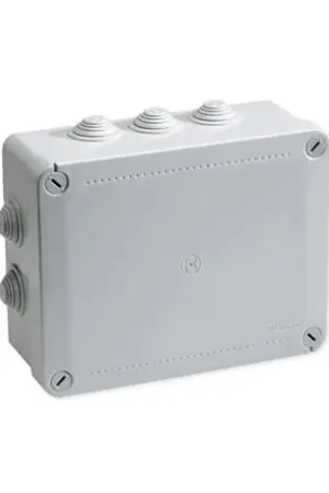 Boîte de dérivation étanche Pico 240x190 Prof. 90 grise à tétines IP55 960°C Haute Qualité