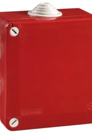 Boîte de dérivation étanche Pico 100x100 Prof. 50 rouge à tétines IP55 960°C Paiement Sécurisé