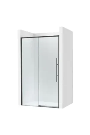 Acheter Direct Porte de douche Brisa L2-E Noir mat pour receveur 1350 mm