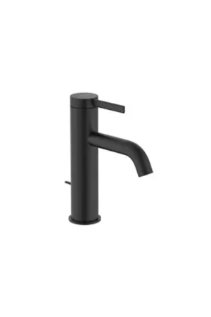 Usine Directe Mitigeur lavabo Ona Noir Mat H 177 mm avec tirette