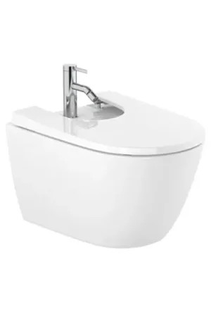 Bidet suspendu Ona Blanc brillant, 36x53x29 cm, 1 trou percé Dernière Chance