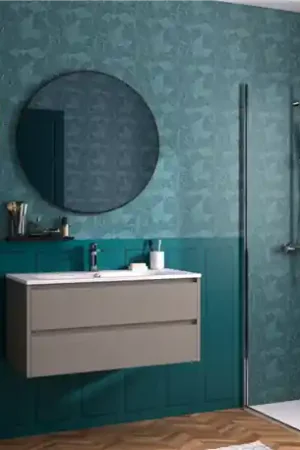 Achat Immédiat Panneau de douche Kinewall Design 100x250 cm Mixte bleu nuit + bleu exotica