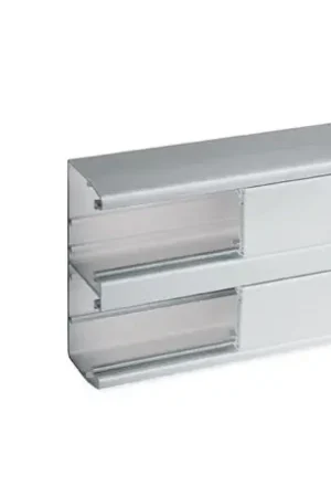 Bon Plan Lot de 2 m de goulotte d'installation clip45 TerCia TA-C45 134x55 mm 2 compartiments alucolor