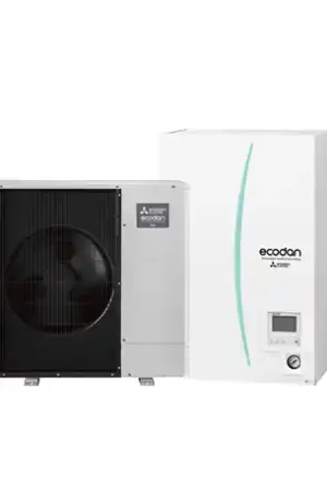 Pompe à chaleur air eau Ecodan Power Inverter Silence 8 kWatts, Triphasé R32 Prix Promo