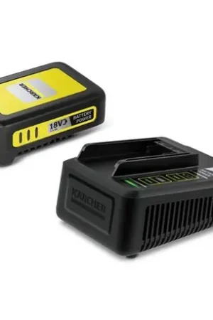 Soldes Set batterie 18 V + chargeur rapide 24450620 noir et jaune