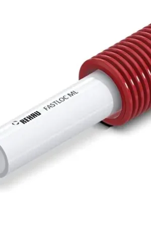 Satisfait Ou Remboursé Lot de 50 m Tube prégainé Fastloc en couronne rouge Ø 20x2 - Réf : 13603241050