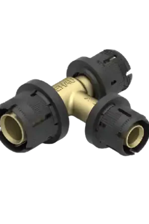 Petit Prix Té à passage et sortie réduits pour tube FASTLOC Ø25x20x20 - Réf : 13601831001
