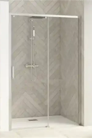 Achat Immédiat Porte de douche Smart Design C sans seuil Verre transparent 170 cm Chromé