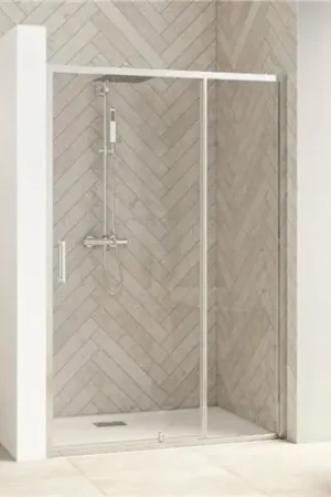 Achat Immédiat Porte de douche Smart Design P Verre transparent 140 cm Chromé