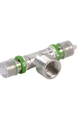 Acheter Direct Lot de 2 tés à sertir femelle à visser Femelle 3/4" Ø 40 - Réf : 7130GW403440