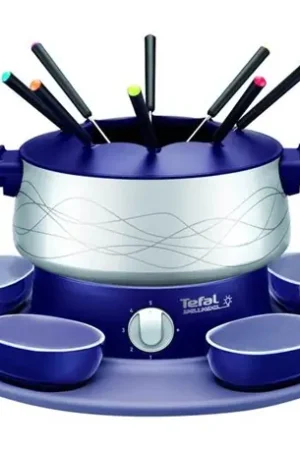 Commander Vite Service à fondue 8 personnes Simply Invents EF3514 800 Watts bleu indigo