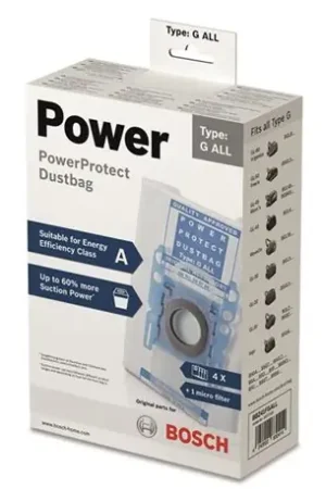 Satisfait Ou Remboursé Sac aspirateur BBZ41FGALL lot de 4 sacs pour Bosch Tous sauf BSG8 et BSN