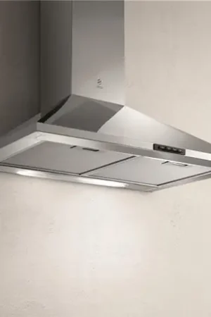 Hotte de cuisine décorative PRF0091761B murale 395 m3/h Inox 60 cm Commande En Gros