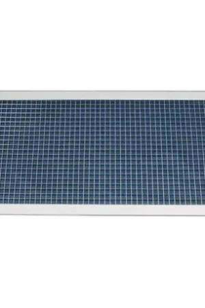 Acheter Direct Grille de reprise à mailles carrées Aluminium 200x100 mm