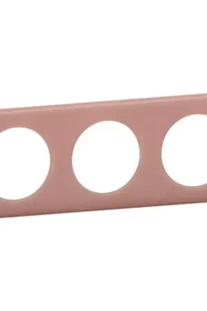 Affaire À Saisir Lot de 5 Plaques de finition Céliane plastique 3 postes vieux rose 066763