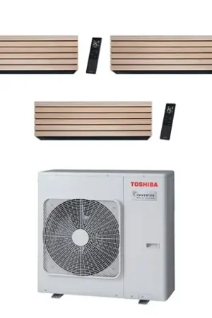 Acheter En Ligne Climatiseur tri split Daiseikai 10 RAS-3M26G3AVG-E, Tailles 10 + 10 + 10 Bois R32