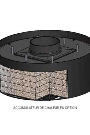 Accumulateur P696301 pour poêle NEOSEN étanche Plus Noir Réduction