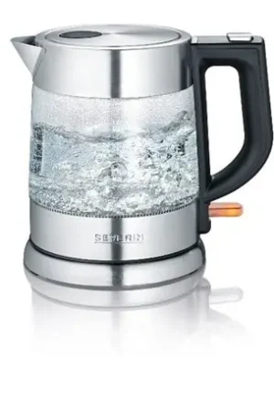 Bouilloire 1 L en verre 3468 2200 Watts inox Jusqu'à Épuisement Des Stocks