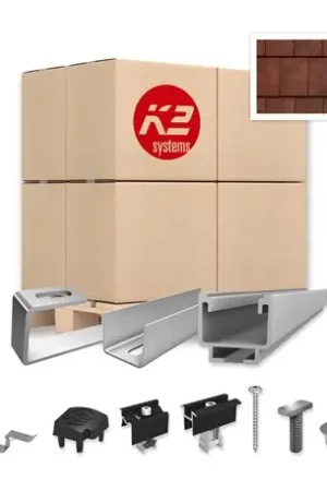 Acheter En Ligne Pack Fixation Tuiles Plates - 2 panneaux - Installation Paysage - K2