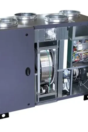 Acheter Direct VMC double flux RHE Vertical Avec batterie eau chaude 2500 m3/h