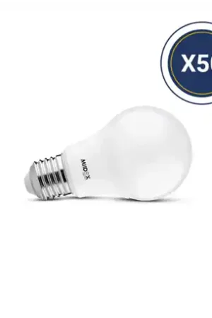 Vente Directe Lot de 50 ampoules LED E27 7W 806 Lm Blanc chaud 150072