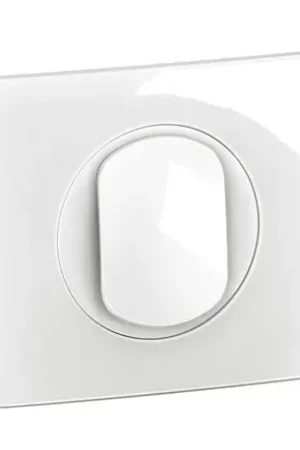 Authentique Lot de 12 Poussoirs 6A Céliane avec plaque Blanc CG0031