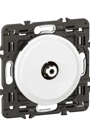 Acheter Direct Lot de 20 Prises TV simple type F à visser Céliane Blanc avec support CX0380