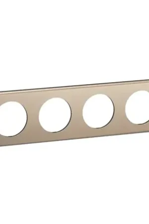Vente Directe Plaque de finition Céliane 4 postes Nickel Satiné CP2104