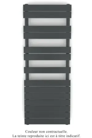 Achat Immédiat Fassane Spa Symétrique EC, 2 patères, Black Matt, 625W, H1333mm / L500mm